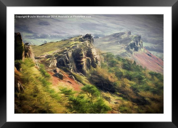 The Roaches Framed Mounted Print by Julie Woodhouse