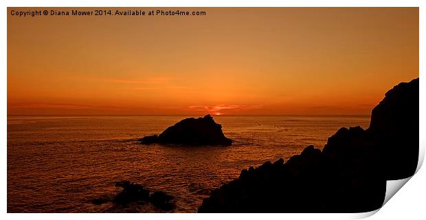  Crantock bay  Print by Diana Mower