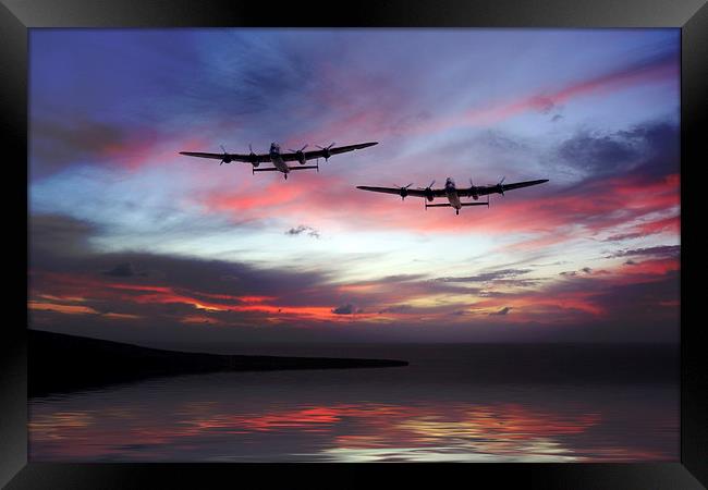 Lancasters Return Home  Framed Print by J Biggadike
