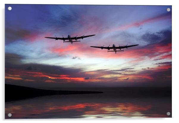 Lancasters Return Home  Acrylic by J Biggadike