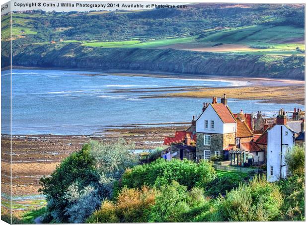  Robin Hoods Bay North Yorkshire Canvas Print by Colin Williams Photography