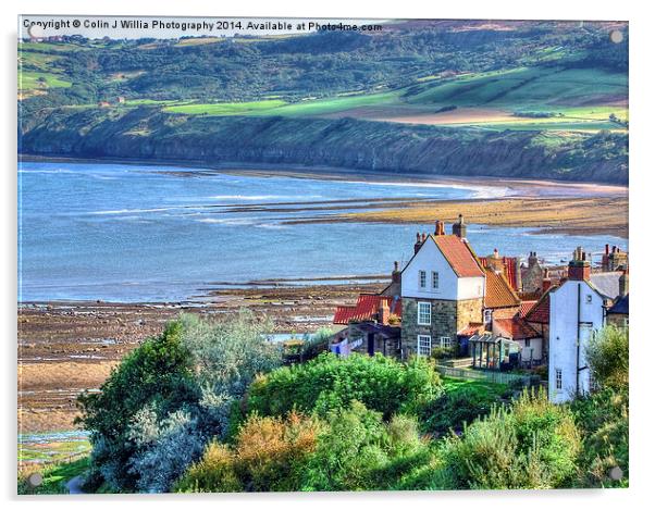  Robin Hoods Bay North Yorkshire Acrylic by Colin Williams Photography