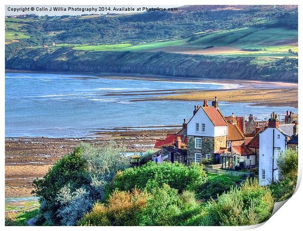  Robin Hoods Bay North Yorkshire Print by Colin Williams Photography