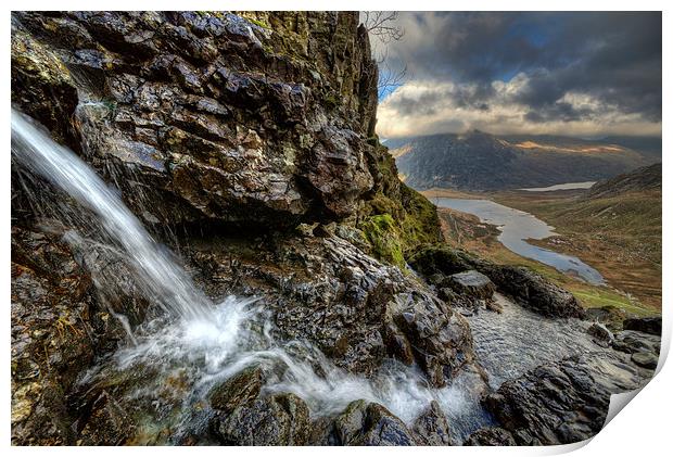  River at Cwm Idwal Print by Rory Trappe