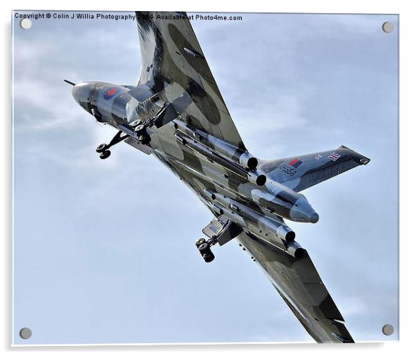  Vulcan XH558 takes off at Farnborough 2014 Acrylic by Colin Williams Photography