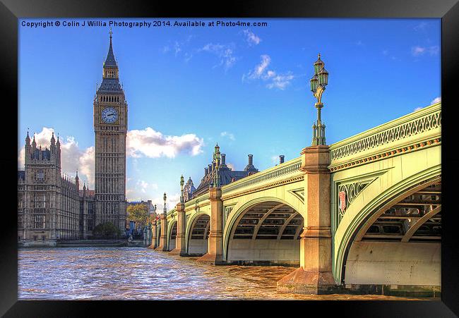  Westminster Skyline 1 Framed Print by Colin Williams Photography