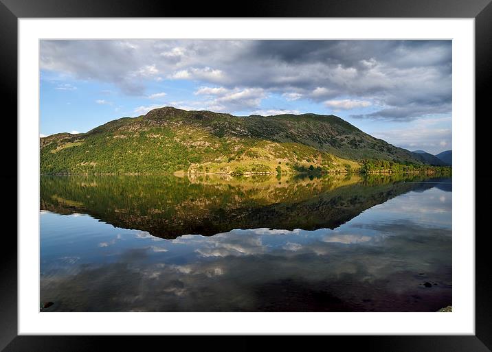  Reflections on Ullswater Framed Mounted Print by Gary Kenyon
