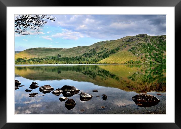  Ullswater Reflections Framed Mounted Print by Gary Kenyon