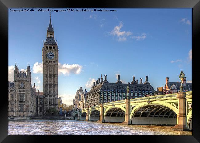   Westminster Skyline 2 Framed Print by Colin Williams Photography