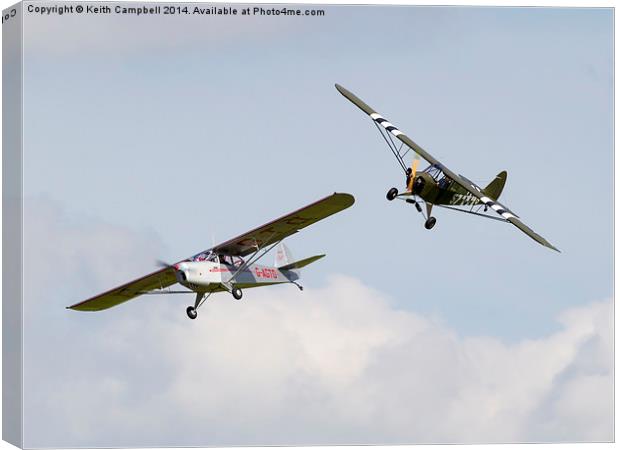  Auster formation breakaway Canvas Print by Keith Campbell