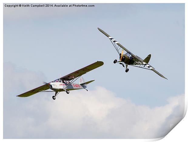  Auster formation breakaway Print by Keith Campbell