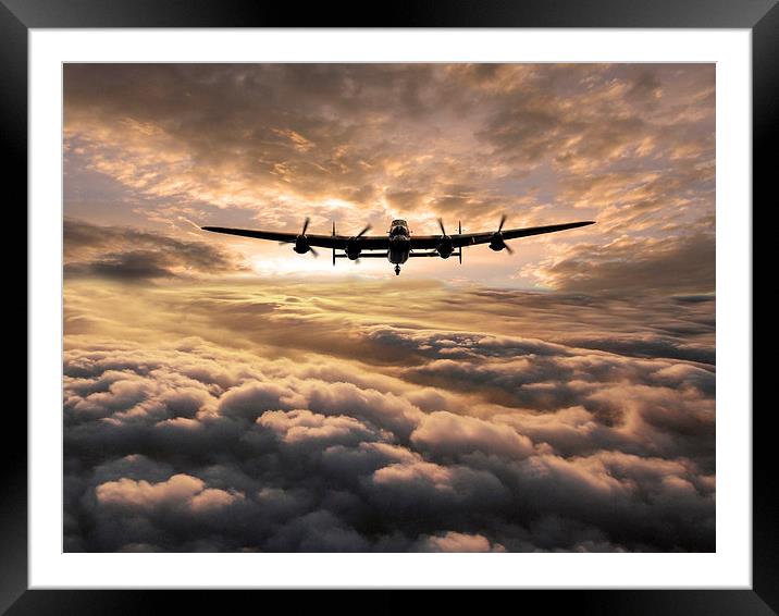 Britains Bomber Framed Mounted Print by J Biggadike