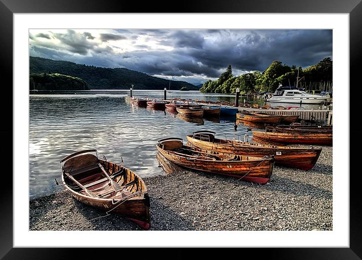 Lake Windermere Framed Mounted Print by Fee Easton