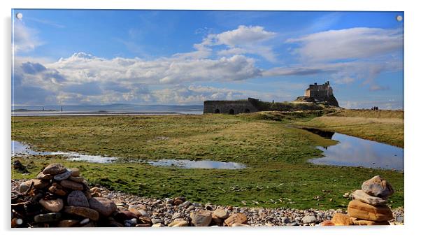 Lindisfarne Castle  Acrylic by Donald Parsons
