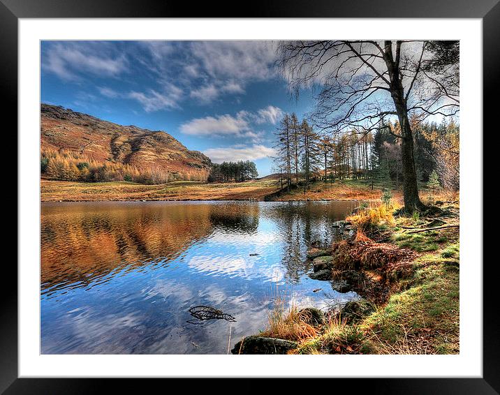  Blea Tarn, Cumbria, UK Framed Mounted Print by Donald Parsons
