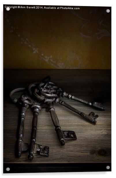 Old Keys Acrylic by Ann Garrett
