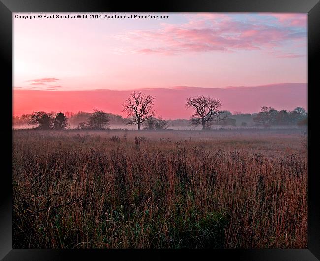  Rolling mist at daybreak. Framed Print by Paul Scoullar