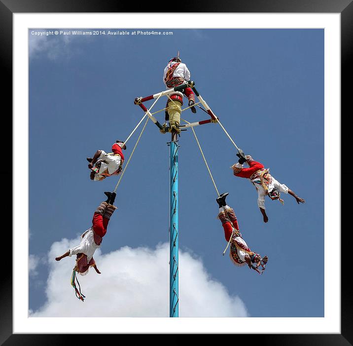 Voladores de Papantla Framed Mounted Print by Paul Williams