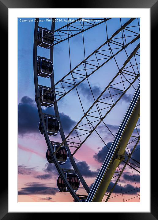 Liverpool wheel Framed Mounted Print by Jason Wells