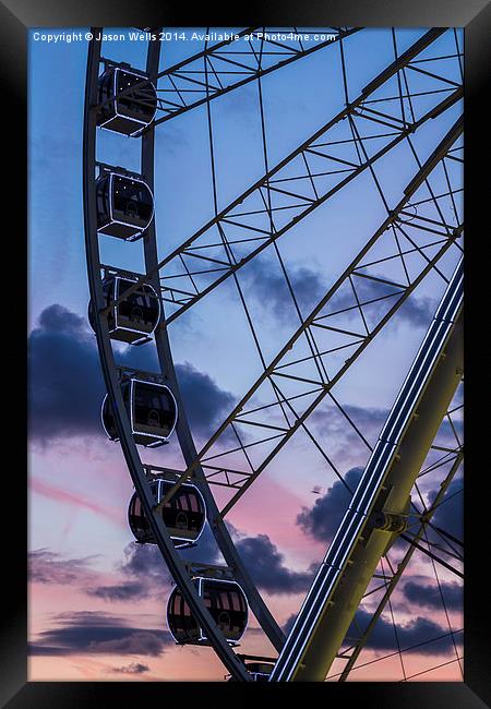Liverpool wheel Framed Print by Jason Wells
