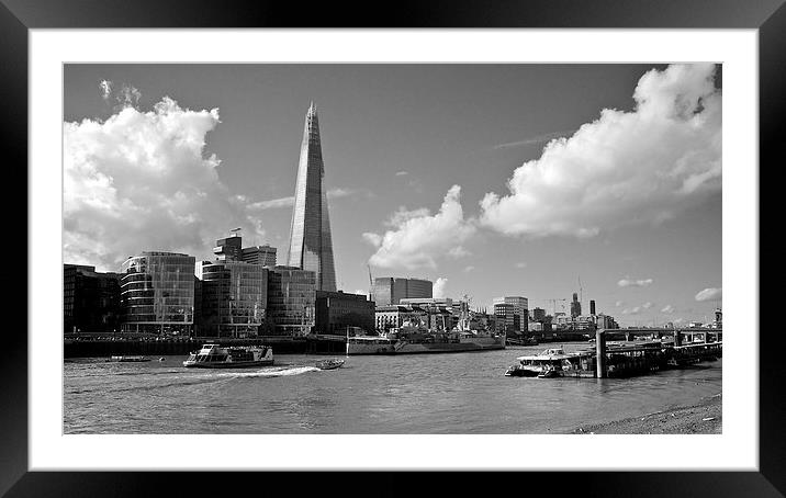 City River  Framed Mounted Print by Robert Geldard