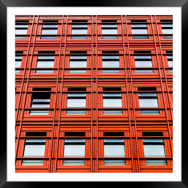 Red office block in London Framed Mounted Print by Jason Wells