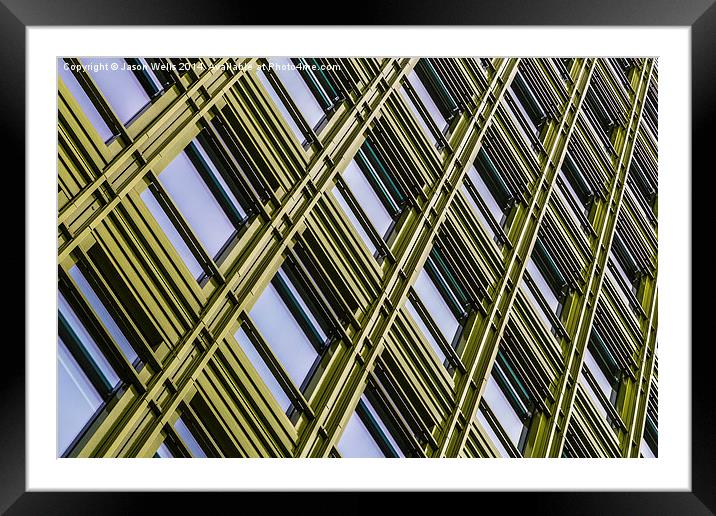 Green office space in London Framed Mounted Print by Jason Wells