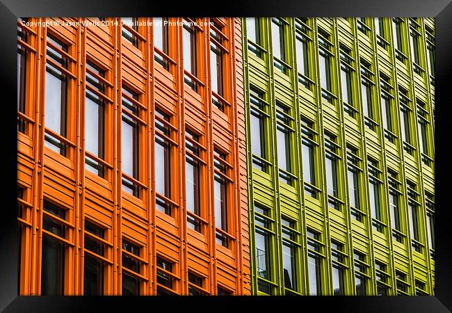 Colourful offices in London Framed Print by Jason Wells