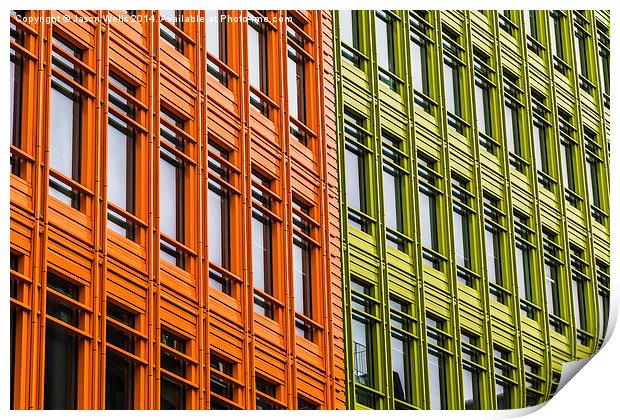 Colourful offices in London Print by Jason Wells