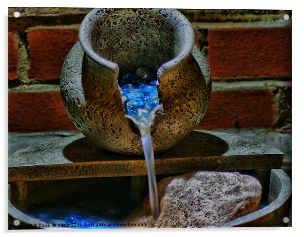 Water Feature in HDR Acrylic by Dave Windsor