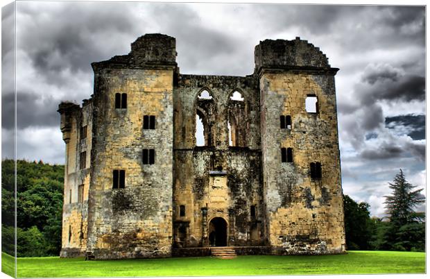 Old Warbour Castle 1 Canvas Print by Dave Windsor