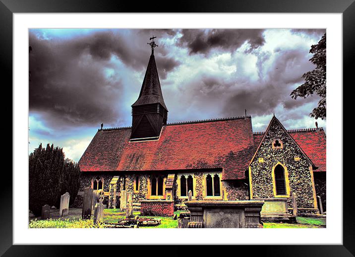 Church HDR Framed Mounted Print by Dave Windsor