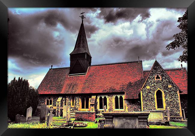 Church HDR Framed Print by Dave Windsor