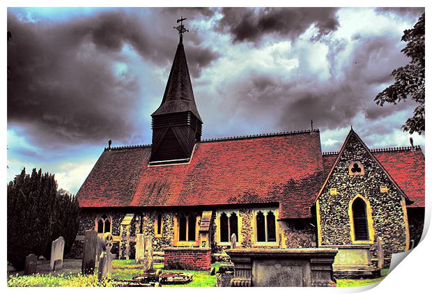 Church HDR Print by Dave Windsor