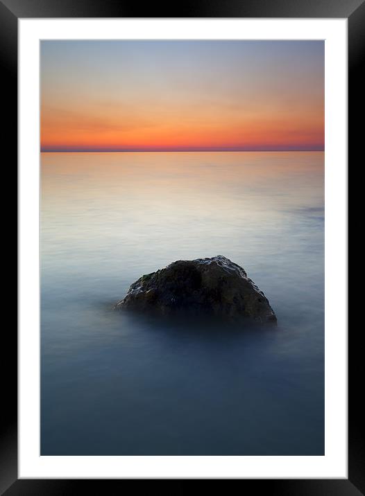Peaceful Isolation Framed Mounted Print by Mike Dawson