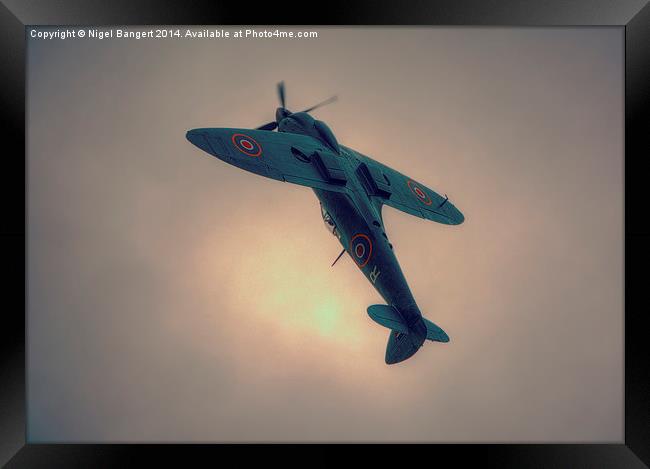   Reconnaissance Spitfire PL965R MkXI Framed Print by Nigel Bangert