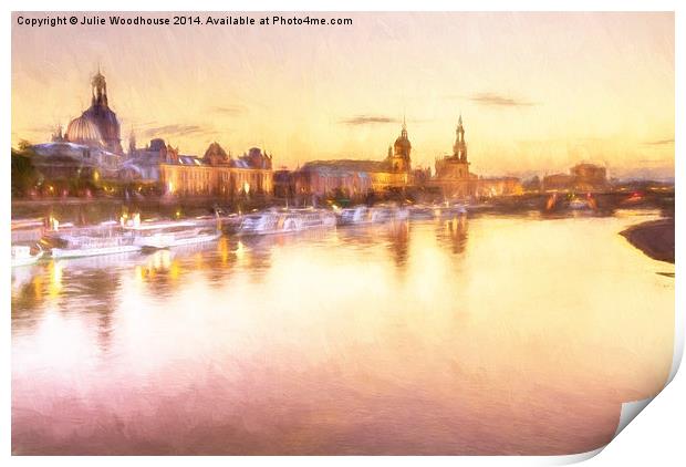 Dresden skyline I Print by Julie Woodhouse
