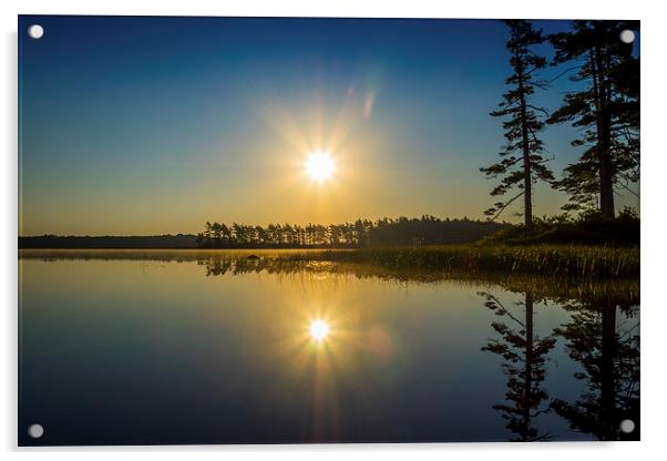 Kejimkujik Dawn, Nova Scotia, Canada Acrylic by Mark Llewellyn