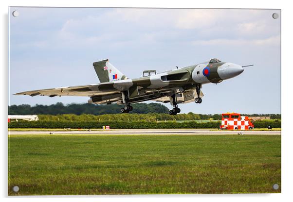  Vulcan Bomber Landing Acrylic by Oxon Images