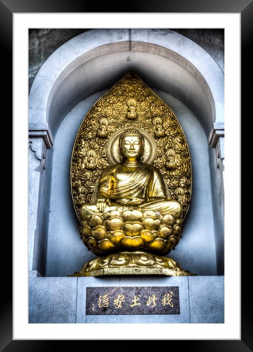 The Buddha London Framed Mounted Print by David Pyatt