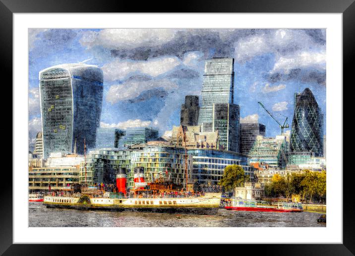 London View Art Framed Mounted Print by David Pyatt
