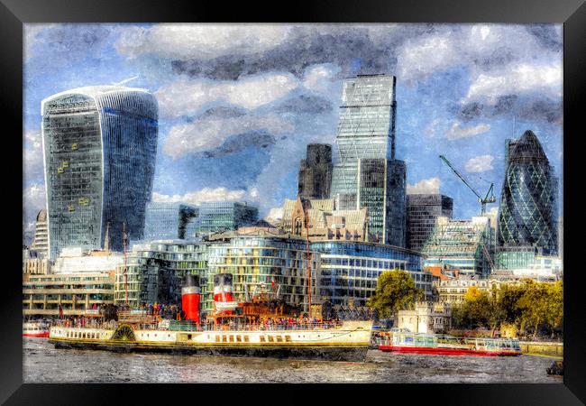 London View Art Framed Print by David Pyatt