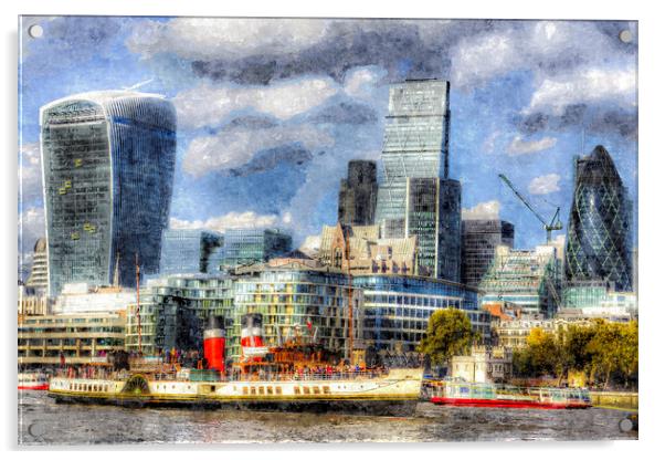 London View Art Acrylic by David Pyatt
