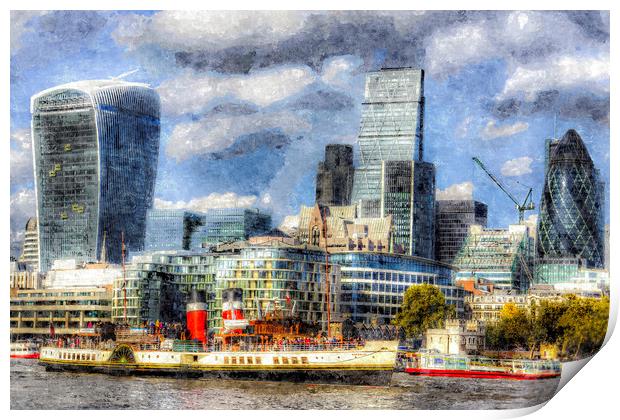 London View Art Print by David Pyatt