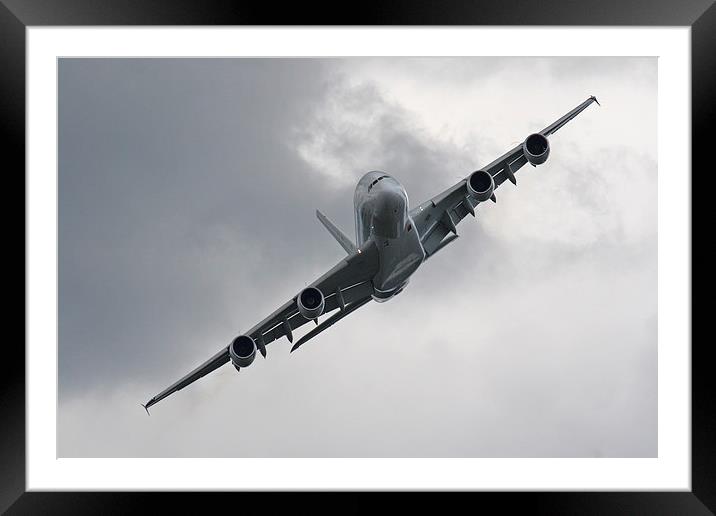 Airbus A380 Farnborough Framed Mounted Print by Oxon Images