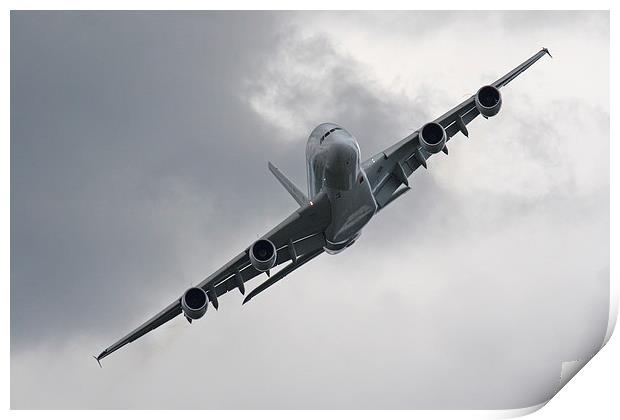 Airbus A380 Farnborough Print by Oxon Images