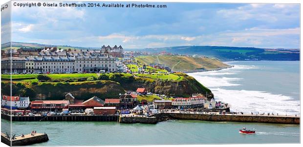  Whitby Canvas Print by Gisela Scheffbuch