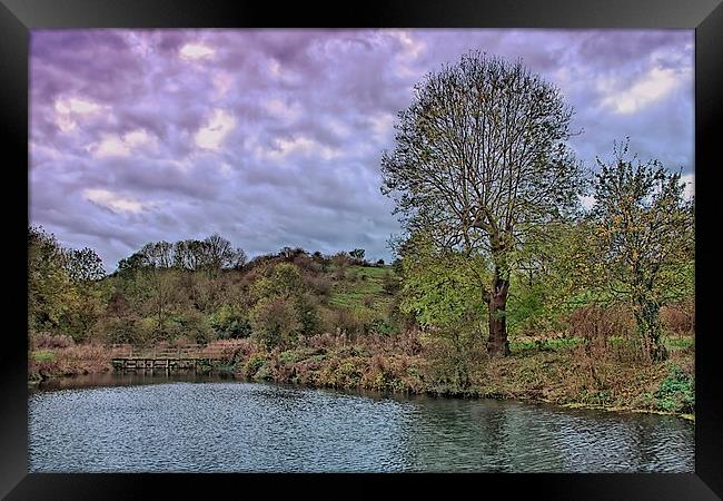  Wharram Percy fish pond Framed Print by kevin wise