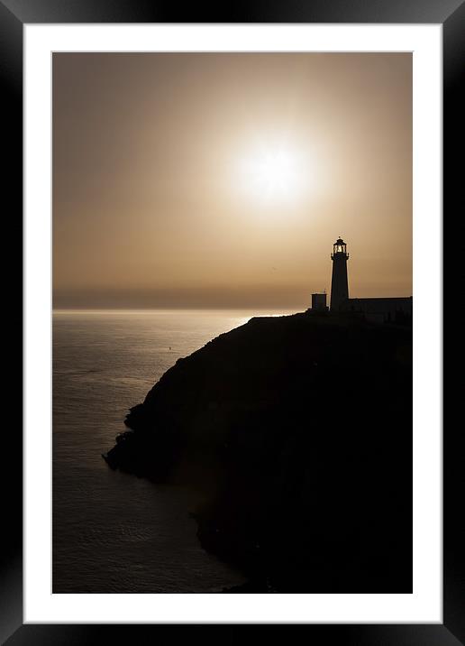South Stack Lighthouse Framed Mounted Print by Gary Finnigan