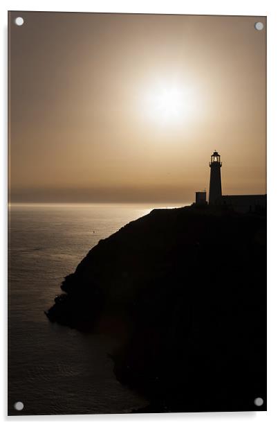South Stack Lighthouse Acrylic by Gary Finnigan